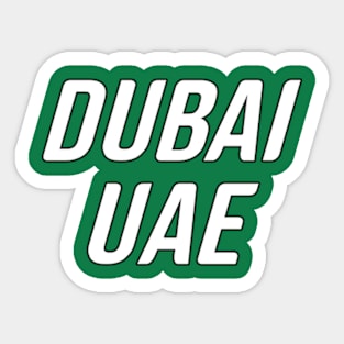 Navigating the Wonders of Dubai, UAE Sticker